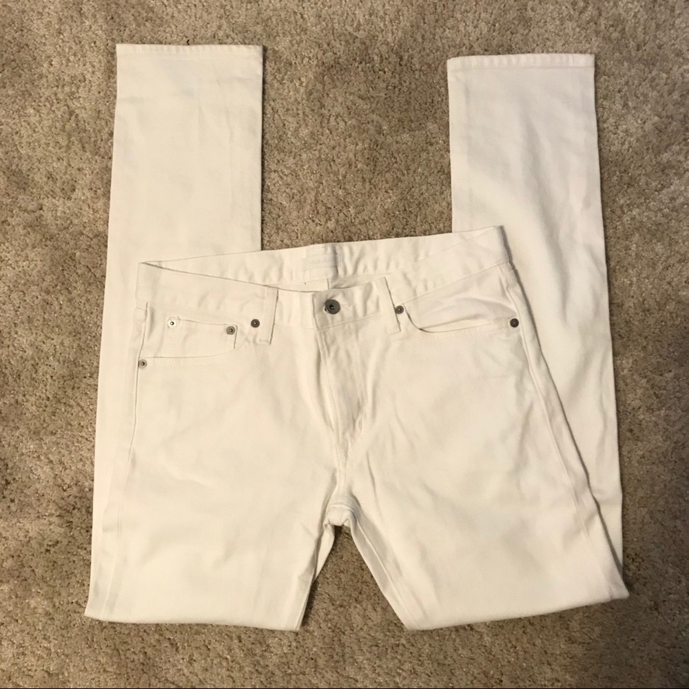 New White Uniqlo Men Slim Fit pants, 32 in